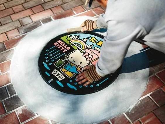 Cach nguoi Nhat bien nap cong thanh buc tranh nghe thuat hinh anh