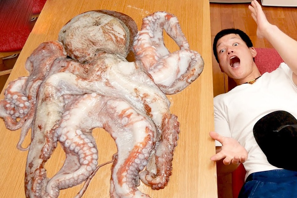 Dau bep Nhat che bien bach tuoc 11 kg theo hai cach hinh anh