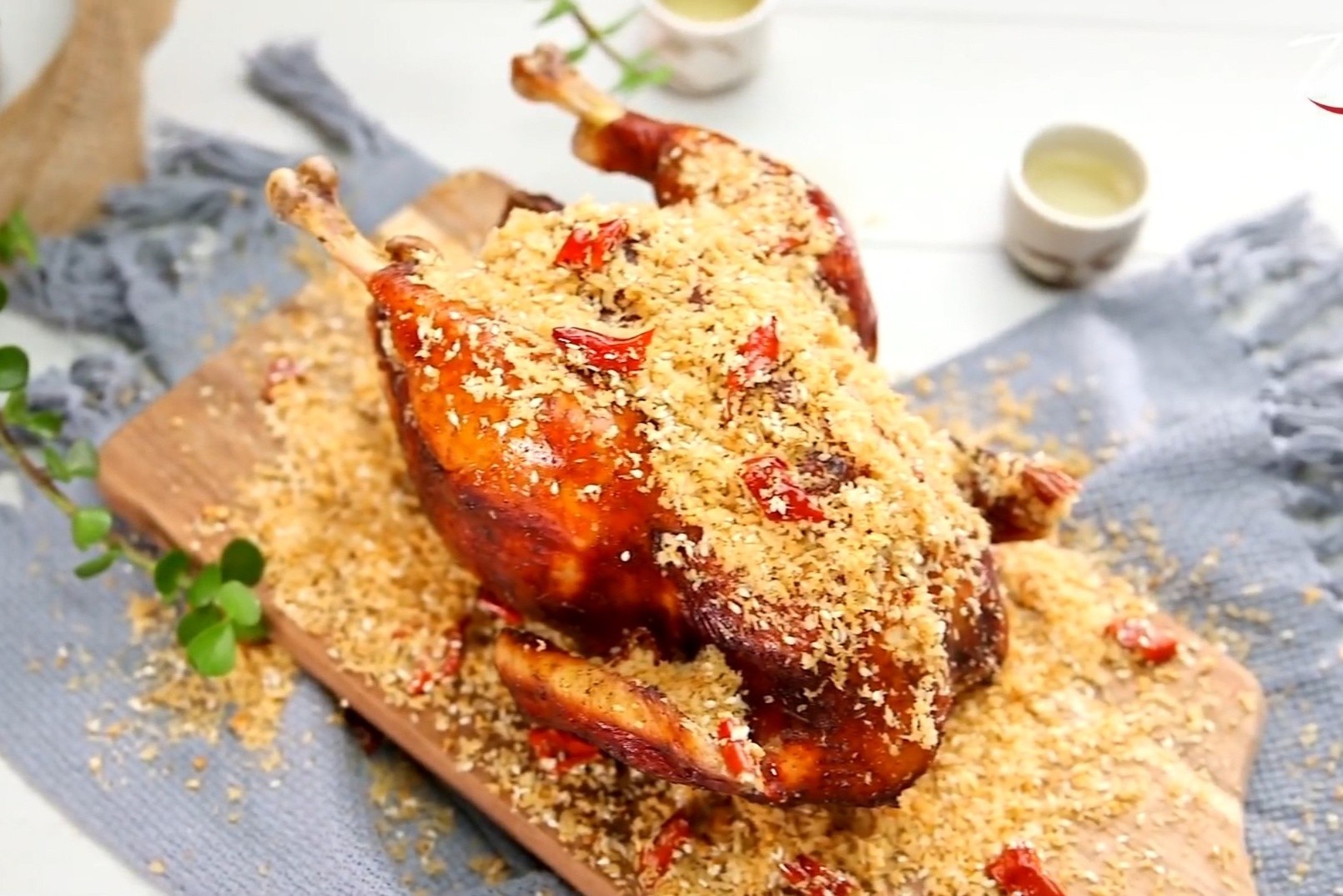 Cong thuc lam ga nuong ngon dip Giang sinh hinh anh