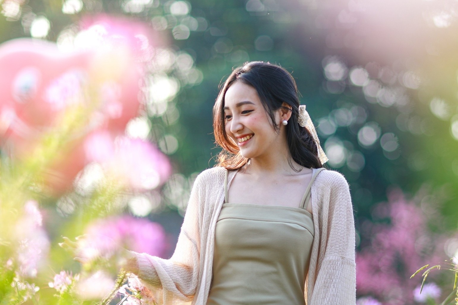 Canh dong hoa o TP.HCM vao do no ro hinh anh