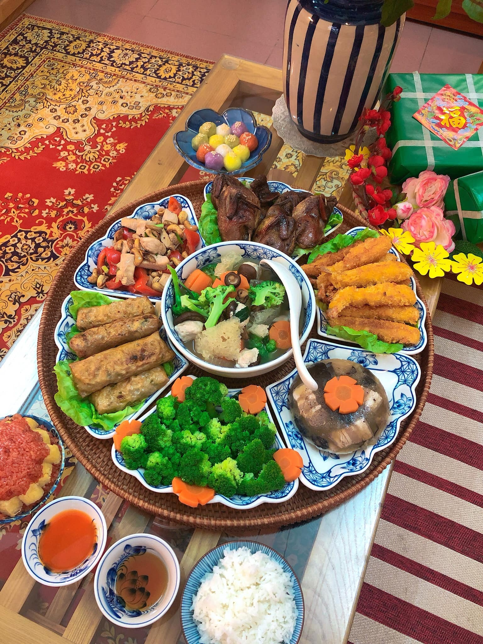 dân mạng Việt chia sẻ mâm cúng rằm ảnh 3 dan mang Viet chia se mam cung ram anh 3