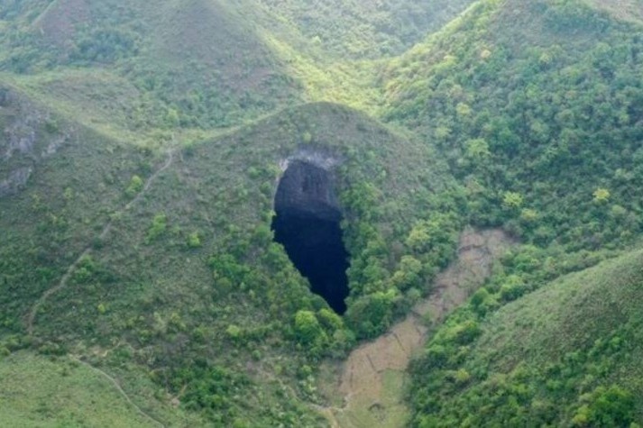 Ho sut co ca khu rung ben trong o Trung Quoc hinh anh