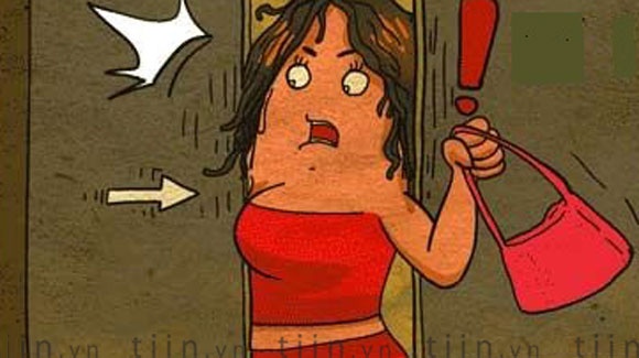 Tranh vui: Chiec thang may khon ranh hinh anh