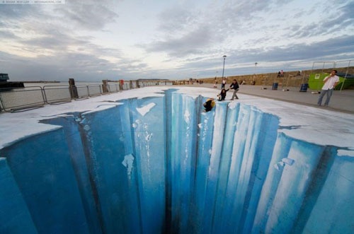 Me man voi nhung buc tranh 3D duong pho hinh anh