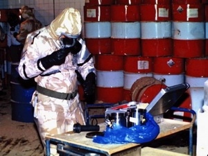 Phien quan Syria dat 10 tan chat doc o Tho Nhi Ky hinh anh