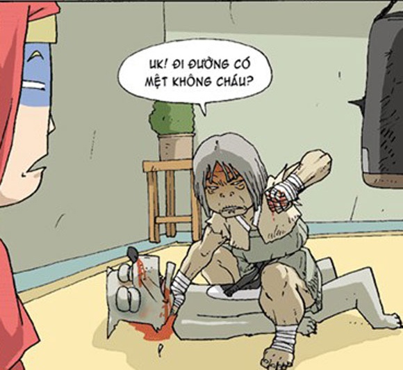 'Co be quang khan do' phien ban cu ba luc si hinh anh