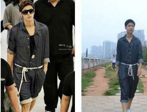 Khac nhau 'troi - vuc' giua quan ao quang cao va thuc te hinh anh