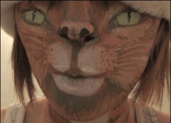 Anh dong vui: Mieu nu tra hinh hinh anh