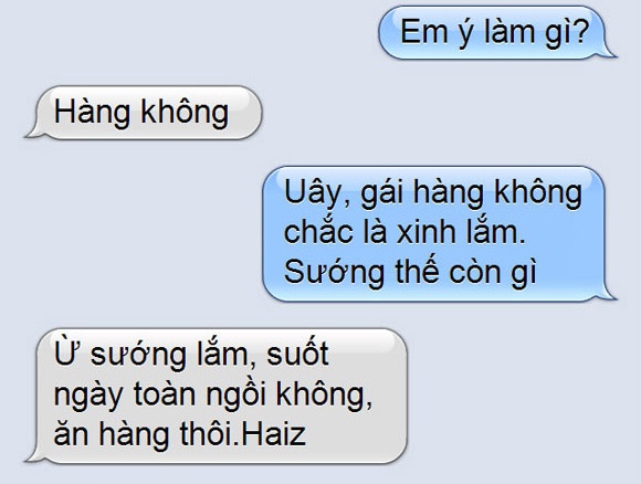 Tin nhan vui: Yeu co 'hang khong' hinh anh
