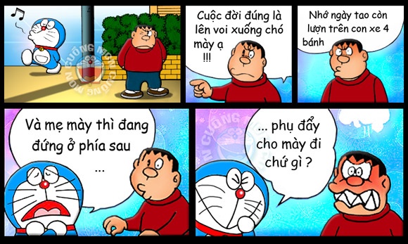 Doremon che: Cach de ban be nho lau hinh anh