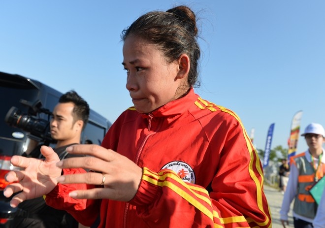 Nu hoang di bo Viet Nam bat ngo khong du giai chau A hinh anh