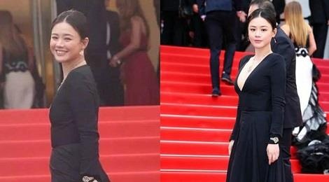Sao nu Trung Quoc bi che bop eo, nang nguc qua da trong anh o Cannes hinh anh
