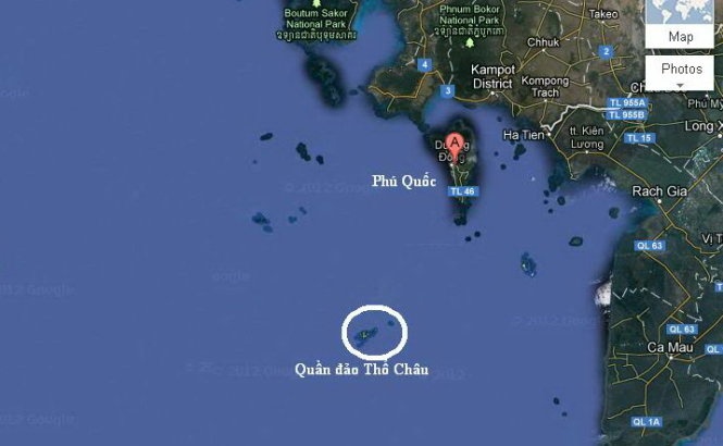 Mot tau ca mat tich tren duong ra dao Tho Chau hinh anh