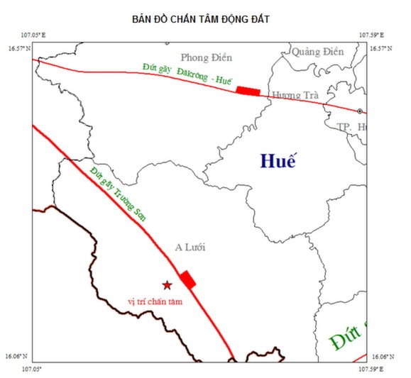 Lai xay ra dong dat 3,3 do richter o A Luoi hinh anh