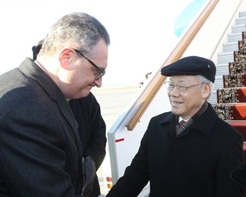 Tong Bi thu Nguyen Phu Trong tham chinh thuc Lien bang Nga hinh anh