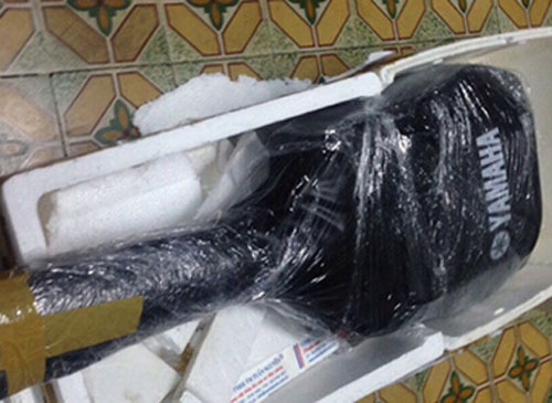 Bat nhom giau sung, dan trong dan guitar chuyen qua san bay hinh anh