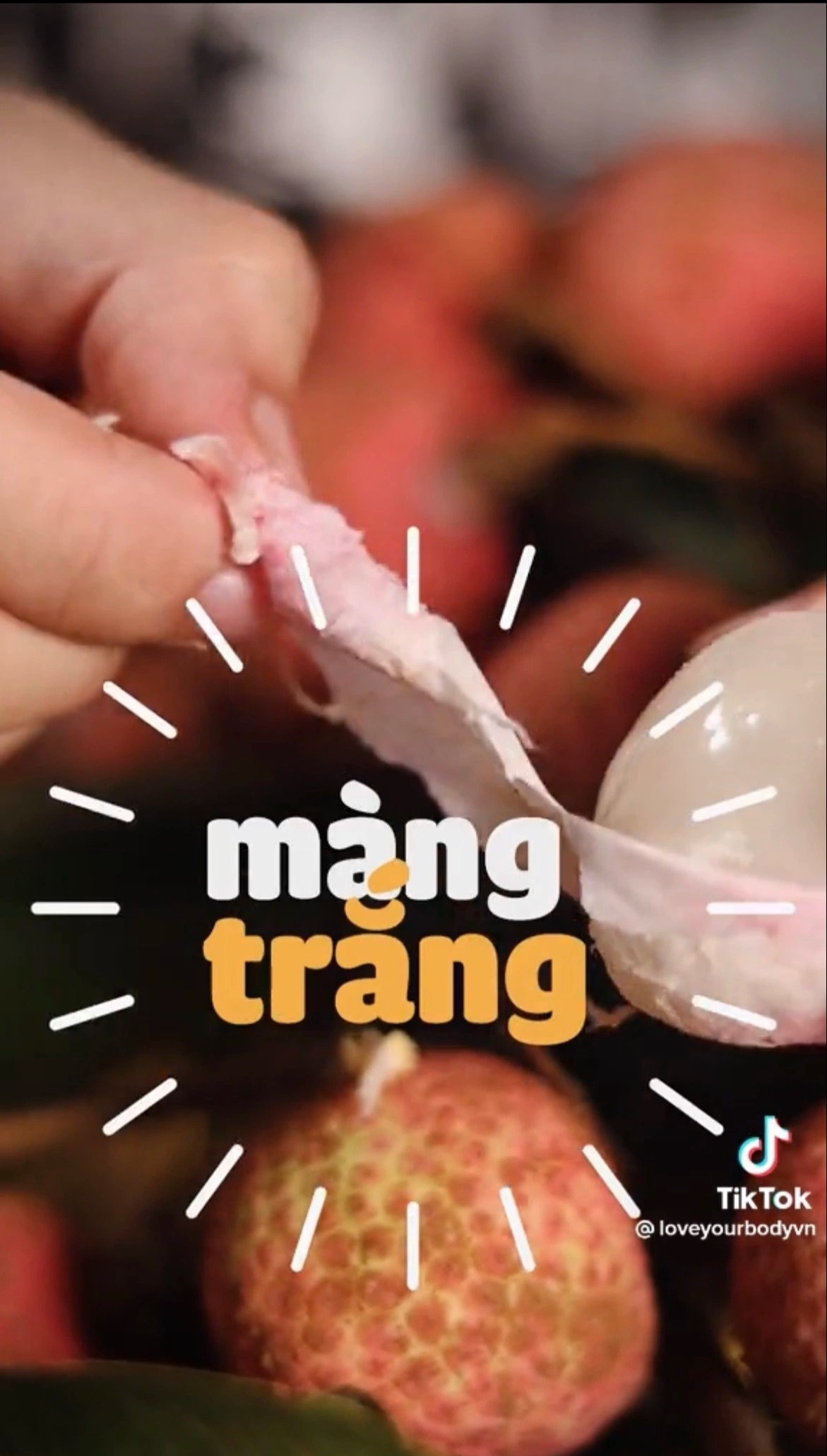 ăn màng trắng của quả vải tránh nhiệt miệng ảnh 1 an mang trang cua qua vai tranh nhiet mieng anh 1