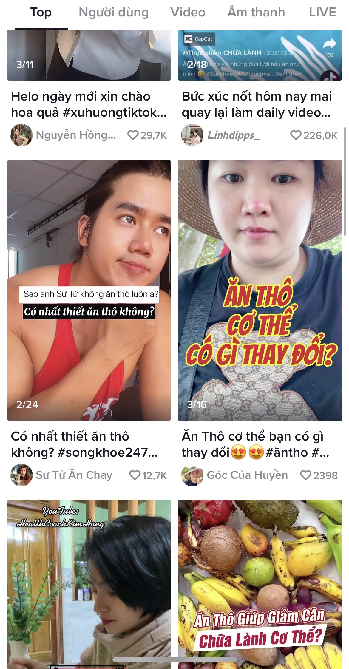 sai lầm khi ăn thô ảnh 2 sai lam khi an tho anh 2