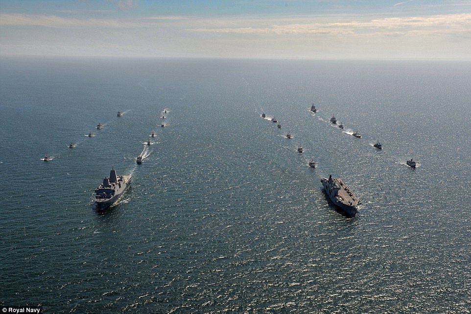 Các nước châu Âu điều 49 tàu chiến và 47 máy bay tham gia tập trận. Các loại tàu gồm tàu đổ bộ, tàu khu trục và tàu quét mìn.