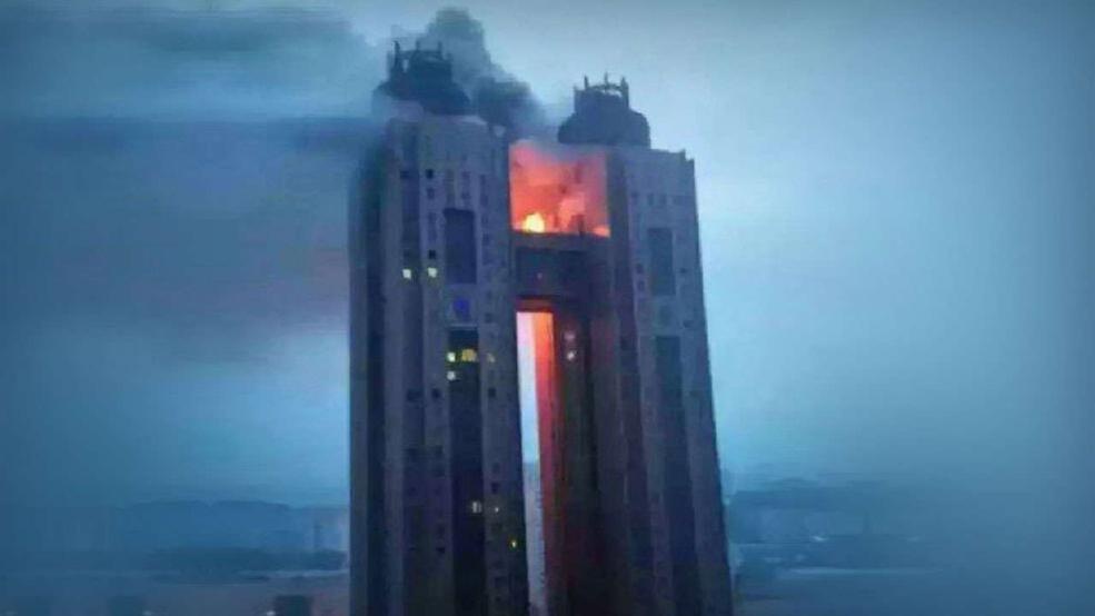 Ro ri anh hiem ve vu chay khach san cao cap o Trieu Tien hinh anh