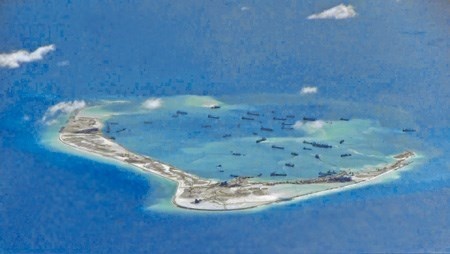 Trung Quốc đang đẩy mạnh việc xây dựng đảo nhân tạo ở Biển Đông.