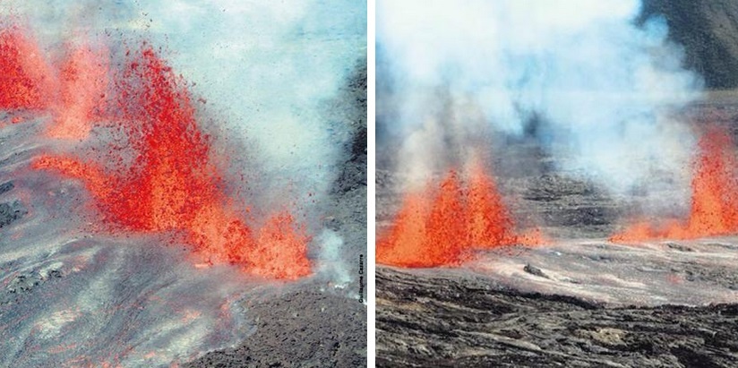 Nui lua phun trao o noi phat hien vat the nghi cua MH370 hinh anh