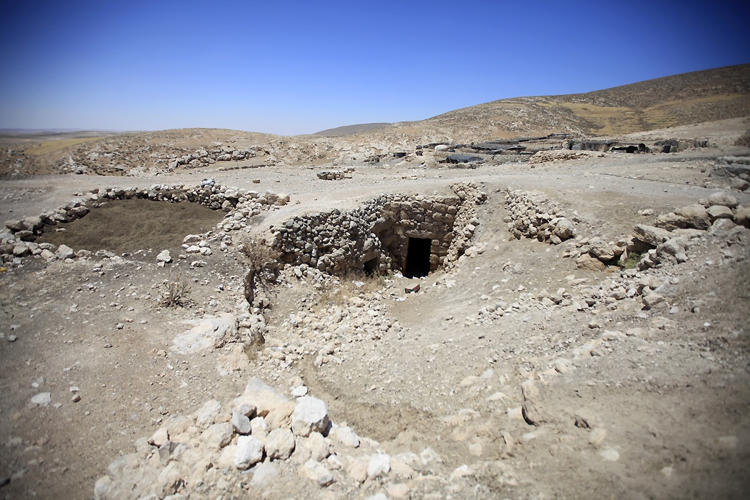 Một góc làng Um Faqarah. 