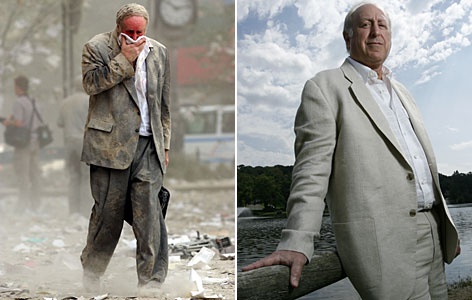 Ông Edward Fine làm việc cho tập đoàn Intercapital Planning Corp. khi vụ 11/9 xảy ra. Bức ảnh ông mặc bộ vest, đi giữa hiện trường hoang tàn trong khi dùng tay che mặt để tránh hít phải khói bụi trở thành một trong những tấm hình biểu tượng về hậu quả vụ khủng bố. Vài ngày sau, tạp chí Fortune quyết định đưa ảnh lên trang bìa.  Sau vụ khủng bố, ông Fine tiếp tục làm việc trong lĩnh vực tài chính. Trong một lần phỏng vấn kỷ niệm 10 năm ngày 11/9, ông chia sẻ: 