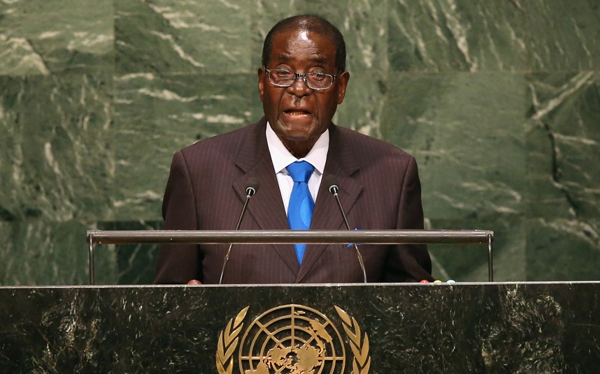 Khi phát biểu trước Đại hội đồng, Tổng thống Zimbabwe Robert Mugabe thẳng thắn tuyên bố