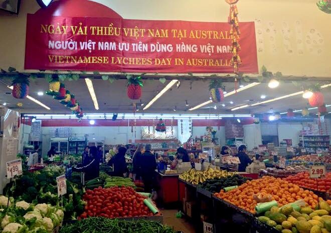 ĐSQ Việt Nam tại Australia sử dụng Facebook để kêu gọi kiều bào ủng hộ chiến dịch xuất khẩu vải thiều Việt Nam sang Australia. Ảnh: Vietnam in Australia