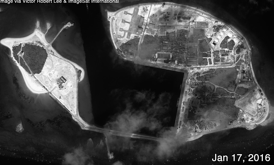 Trung Quoc xay can cu truc thang trai phep o Hoang Sa hinh anh