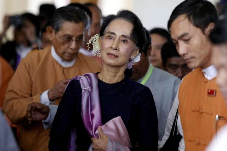 Myanmar tang cuong bao ve ba Suu Kyi do de doa am sat hinh anh