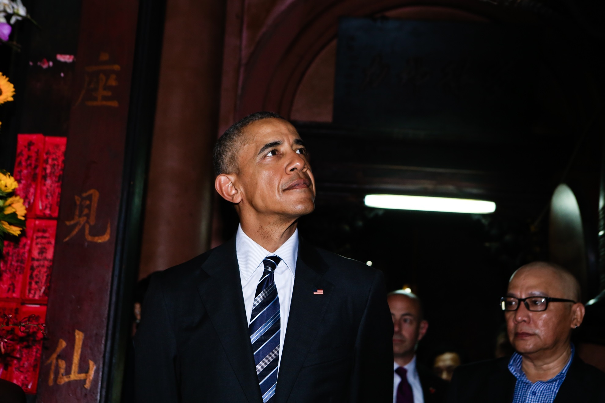 Tong thong Obama tham chua Ngoc Hoang anh 2