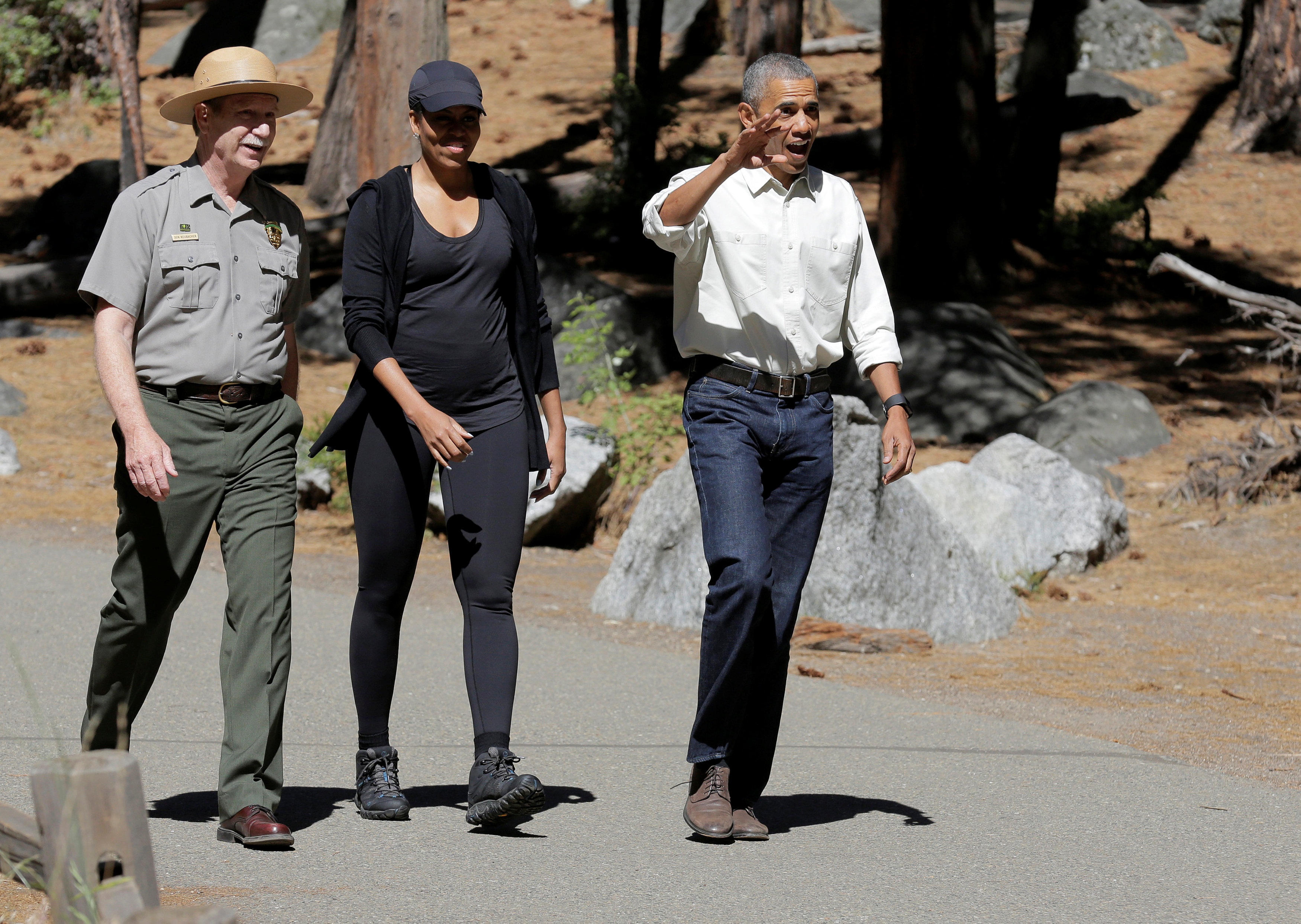 Gia dinh ong Obama nghi cuoi tuan anh 4