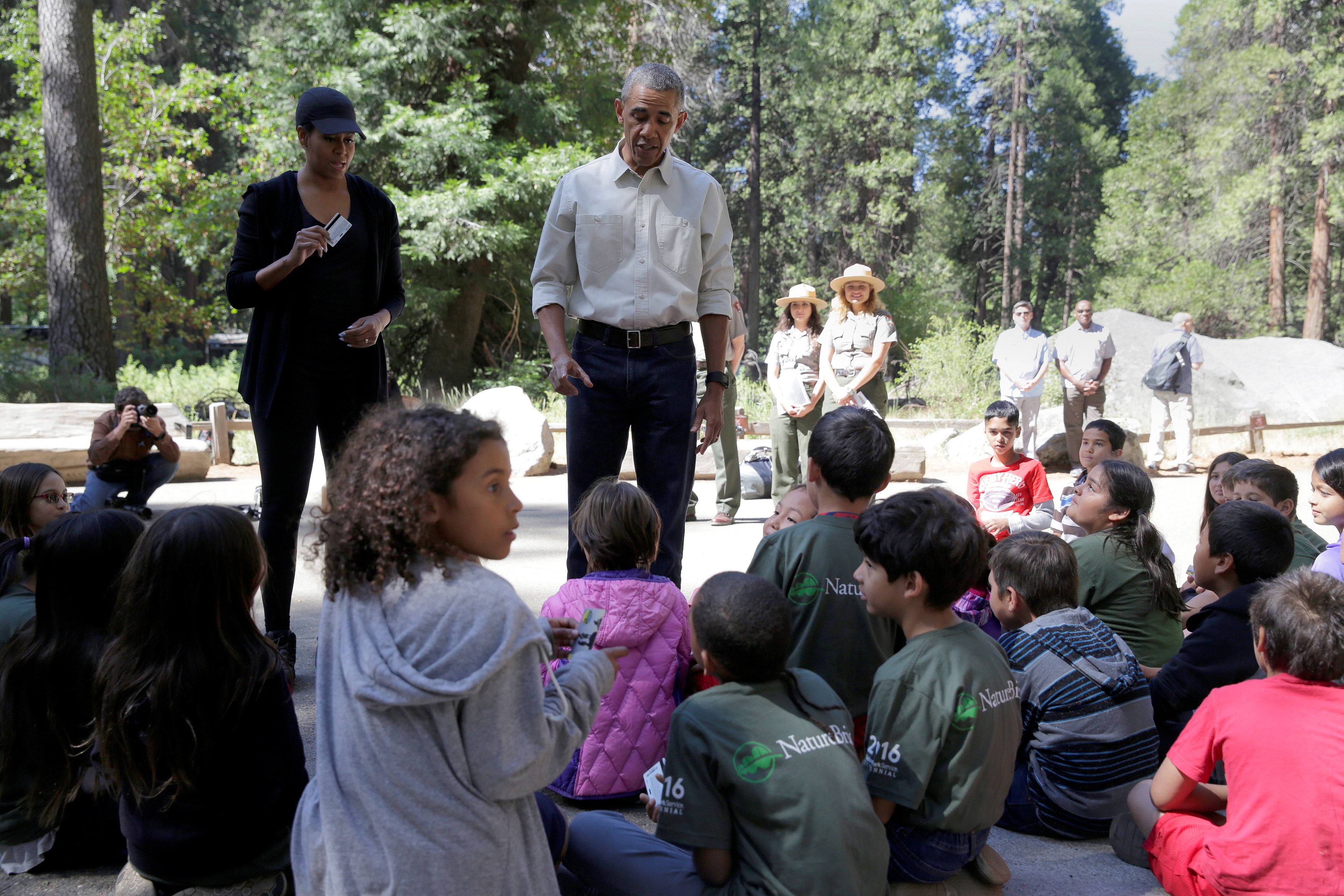 Gia dinh ong Obama nghi cuoi tuan anh 6