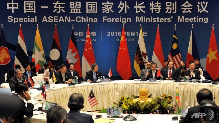 Ban tuyen bo hoi nghi ASEAN - Trung Quoc bi rut anh 1