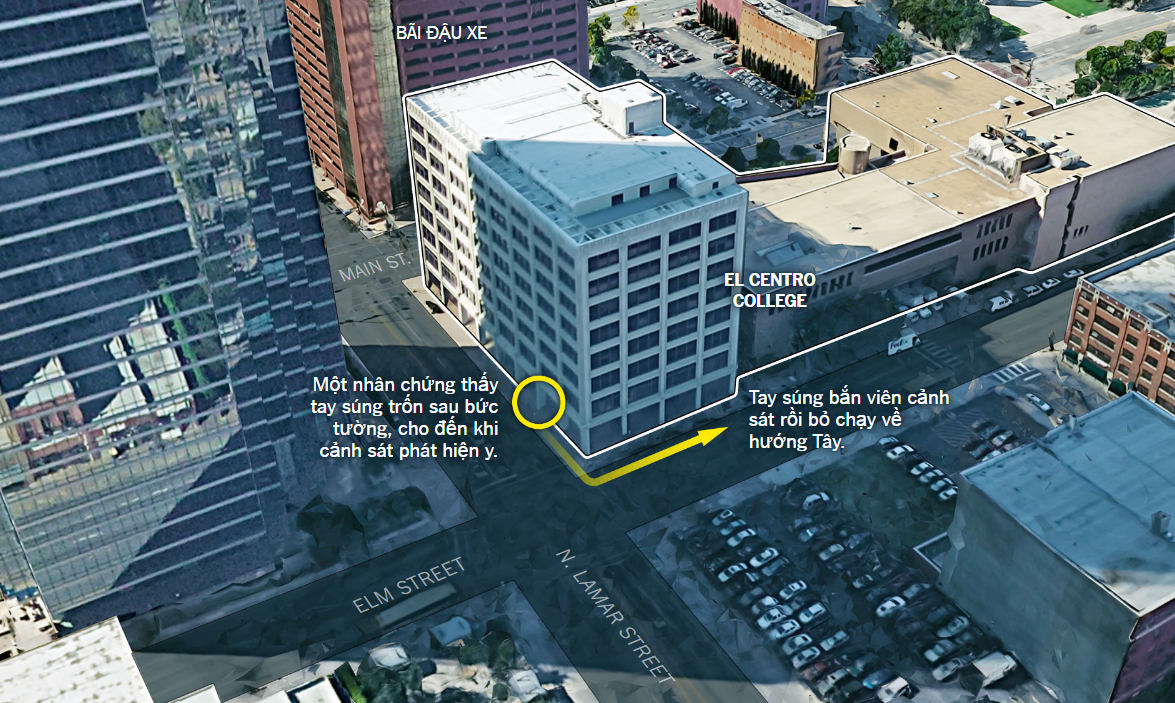 cảnh sát Mỹ bị bắn ở Dallas ảnh 4 canh sat My bi ban o Dallas anh 4