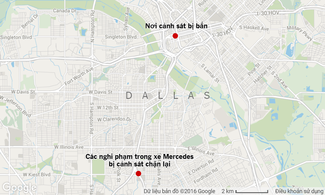 cảnh sát Mỹ bị bắn ở Dallas ảnh 5 canh sat My bi ban o Dallas anh 5
