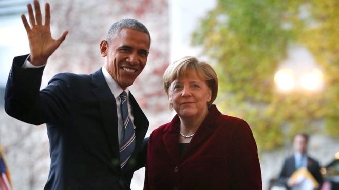 Tu Duc, Obama va Merkel ngam canh bao Trump hinh anh