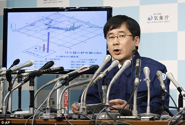 coi canh bao song than o Nhat anh 1