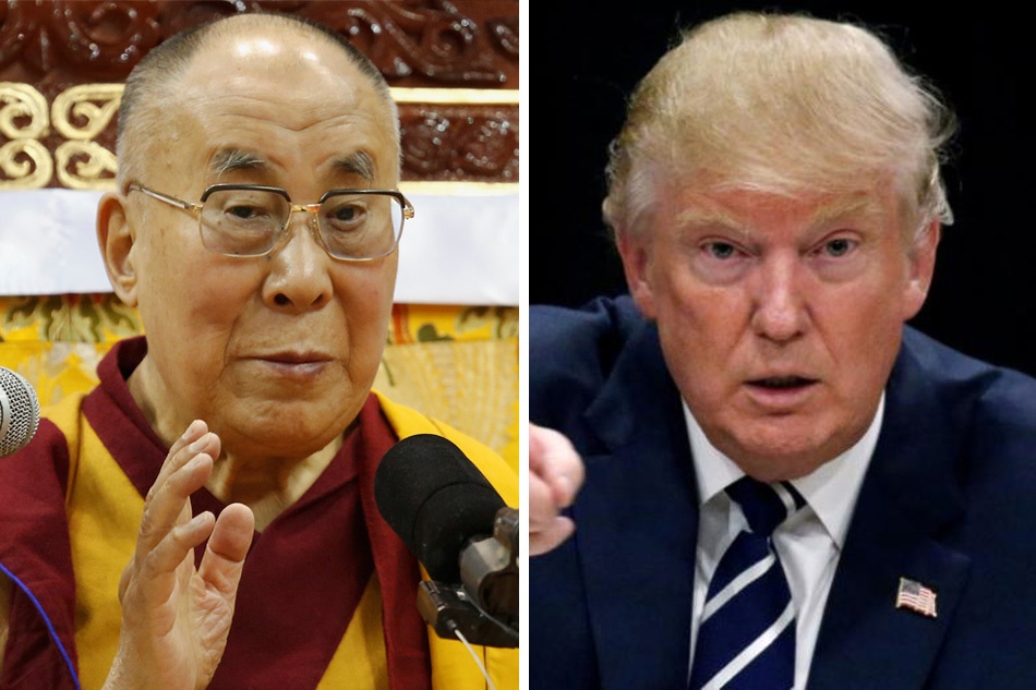 Trung Quoc tuc gian vi Dalai Lama muon gap Donald Trump hinh anh