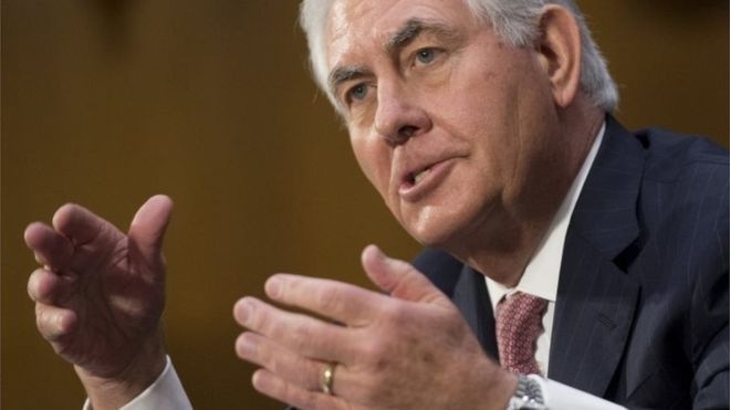 Thuong vien My phe chuan ong Tillerson lam ngoai truong hinh anh