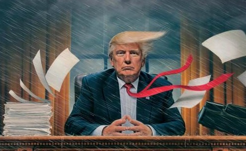 Ong Trump 'trong mua gio o Nha Trang' len bia cua TIME hinh anh