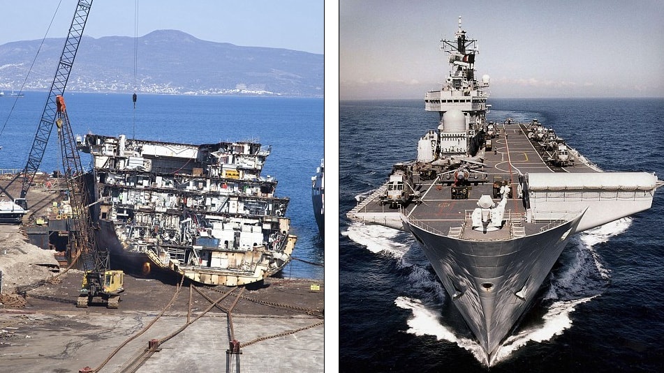 Can canh tau san bay Anh bi 'xe thit' lam phe lieu hinh anh