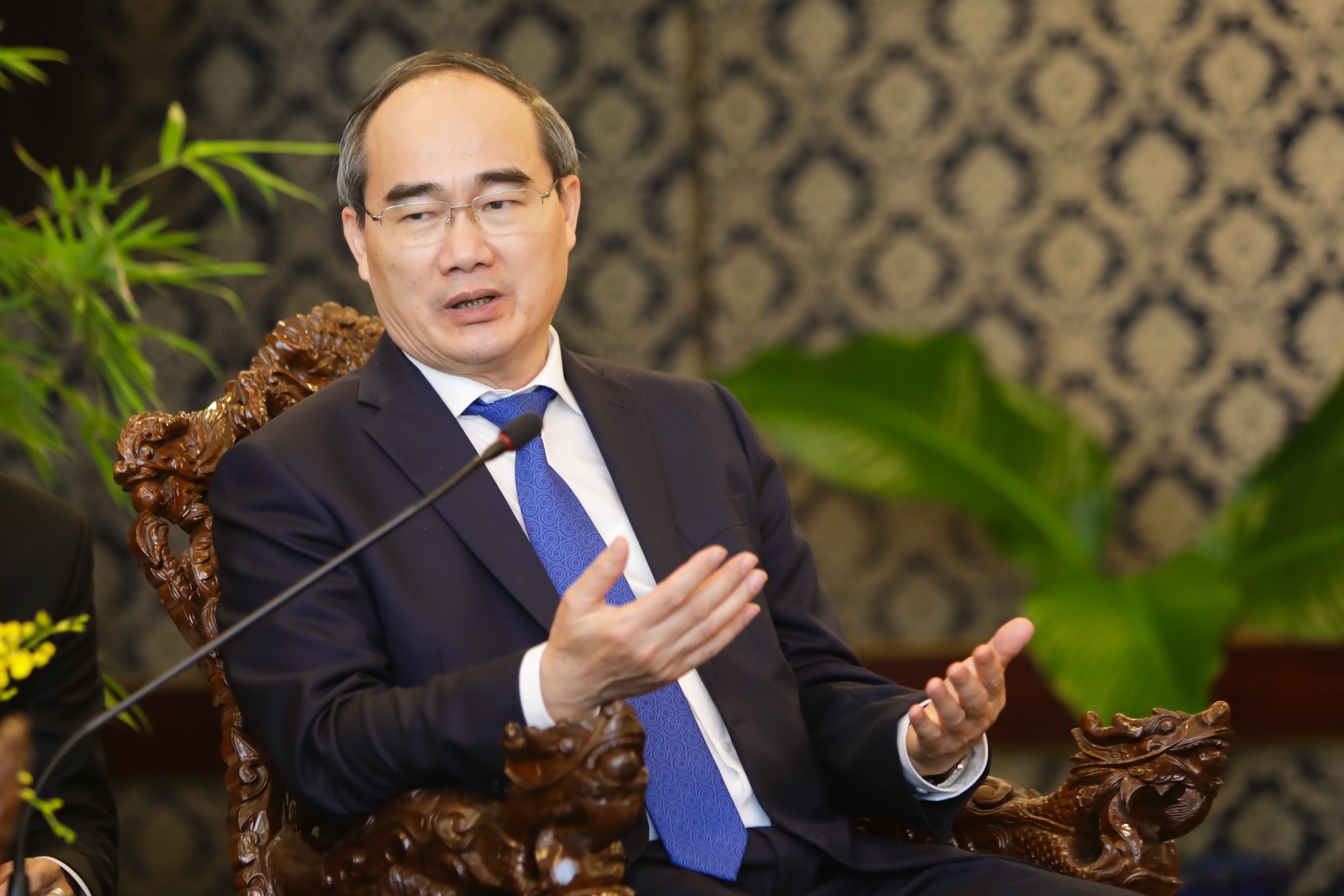 Bi thu Nhan tiep chu tich quoc hoi Myanmar anh 2