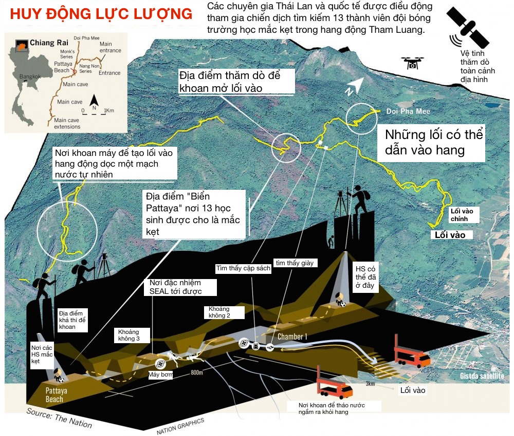 chiến dịch giải cứu đội bóng Thái Lan ảnh 1 chien dich giai cuu doi bong Thai Lan anh 1