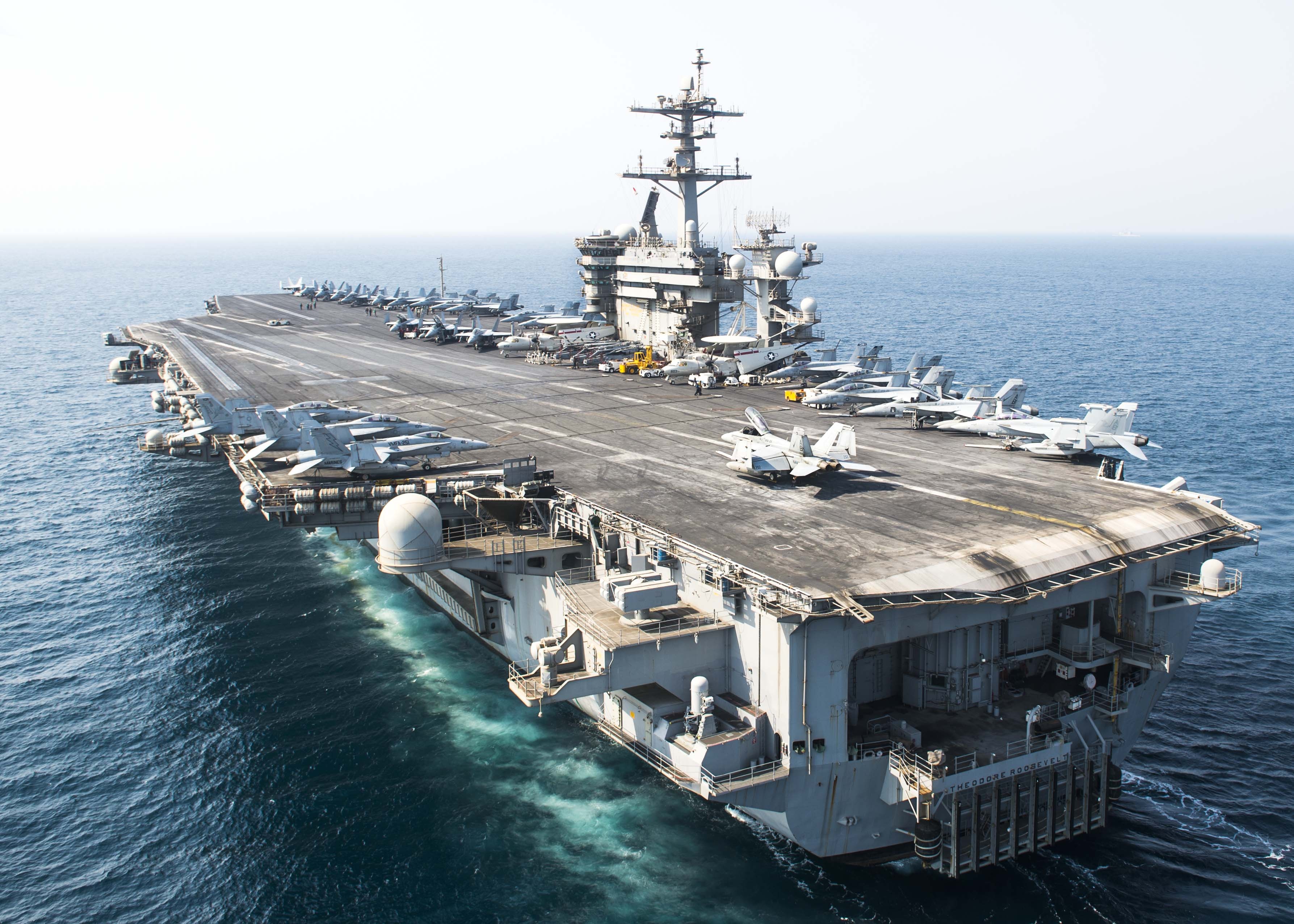 USS Ronald Reagan,  USS Theodore Roosevelt,  USS Nimitz,  tau san bay My,  Thai Binh Duong anh 2