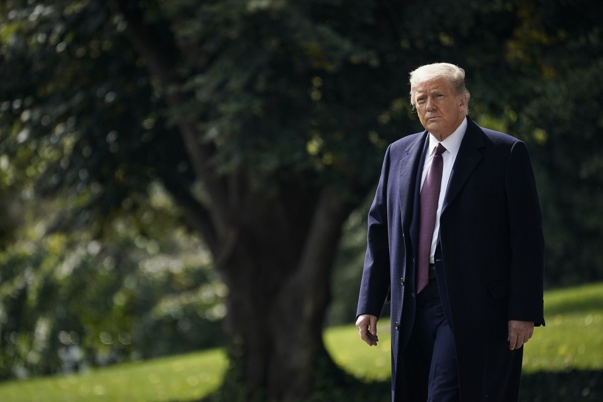 ong Trump nhiem covid,  bau cu tong thong My,  dai cu tri anh 1