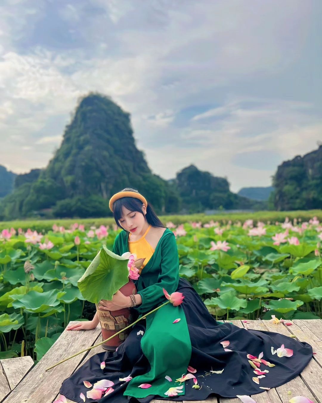 dia diem du lich,  kinh nghiem du lich,  tinh Ninh Binh,  mua hoa sen,  chup anh check-in anh 8