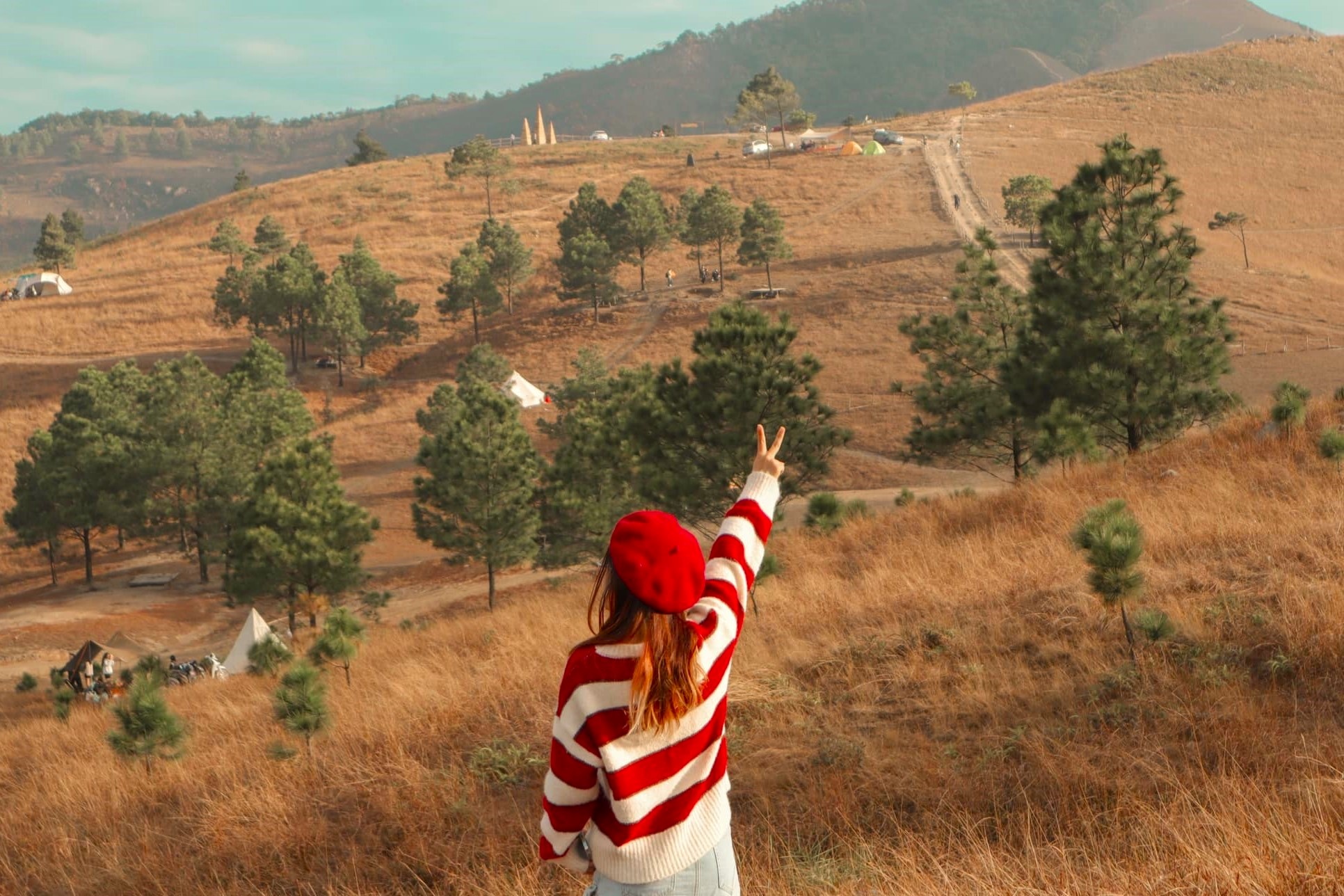 Tren dinh Phuong Hoang mua co chay hinh anh